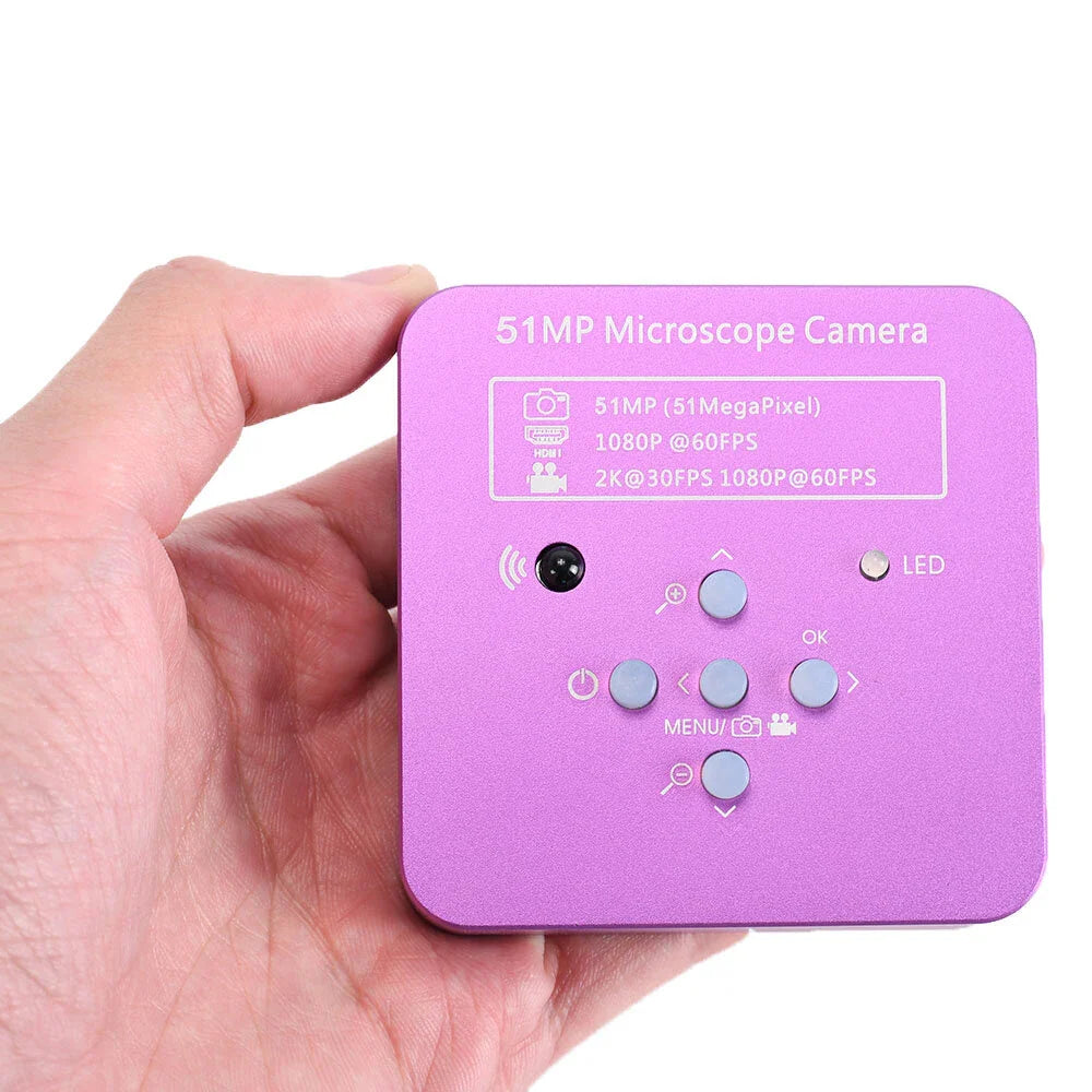 HAYEAR 51MP Digitale Mikroskop Kamera mit HDMI/USB, Mini Ständer & 56 LED Licht für Schmuck & Telefonreparatur