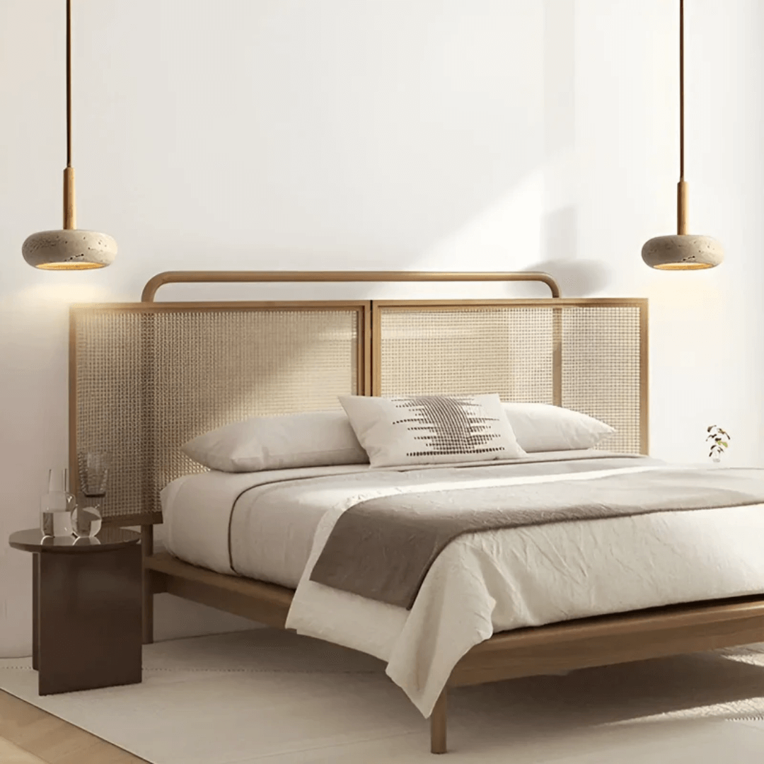 LED Deckenleuchte Retro Design Holzoptik
