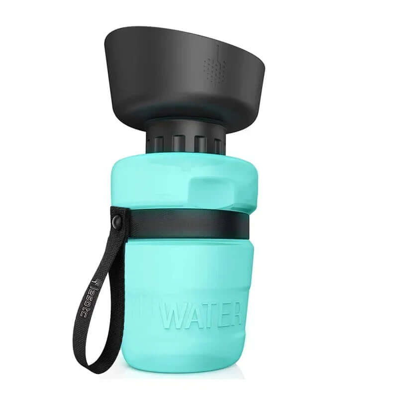 Tragbare Hunde-Wasserflasche 520ml mit Trinkschale