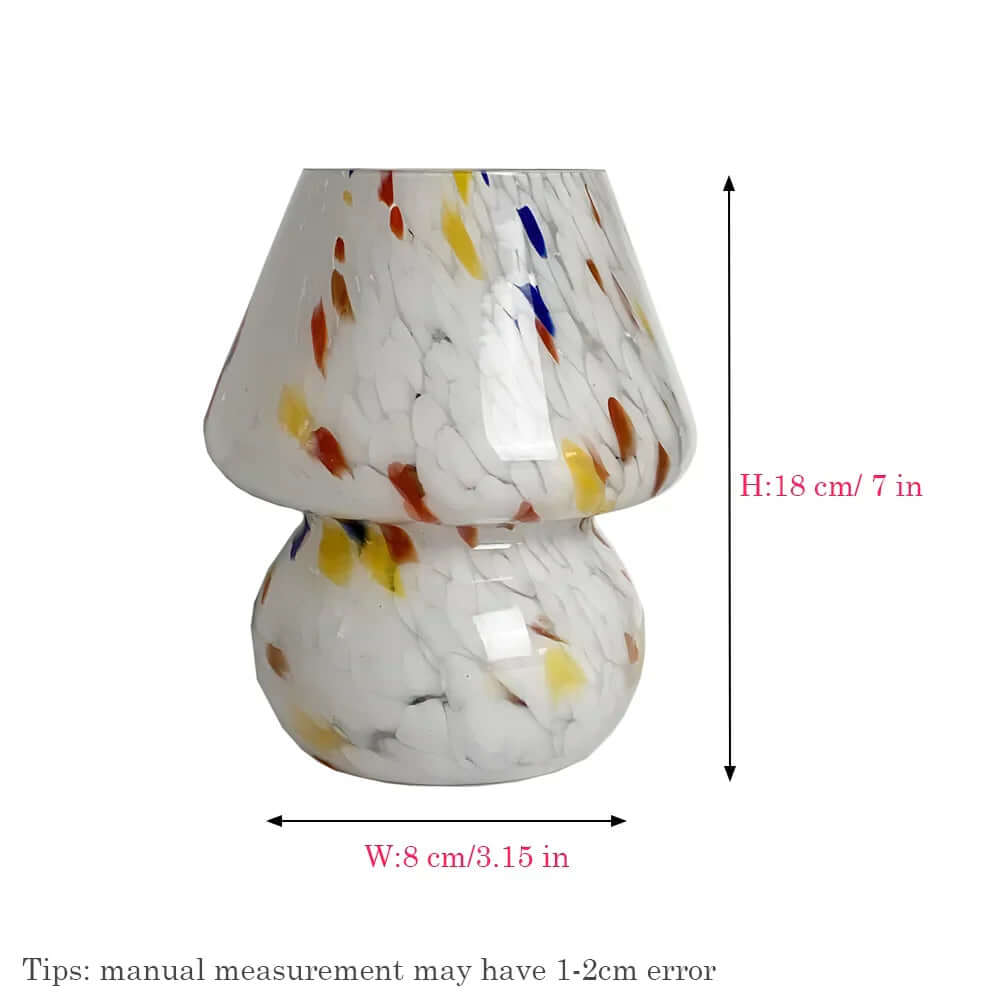 Zelara Pilzlampe aus Glas