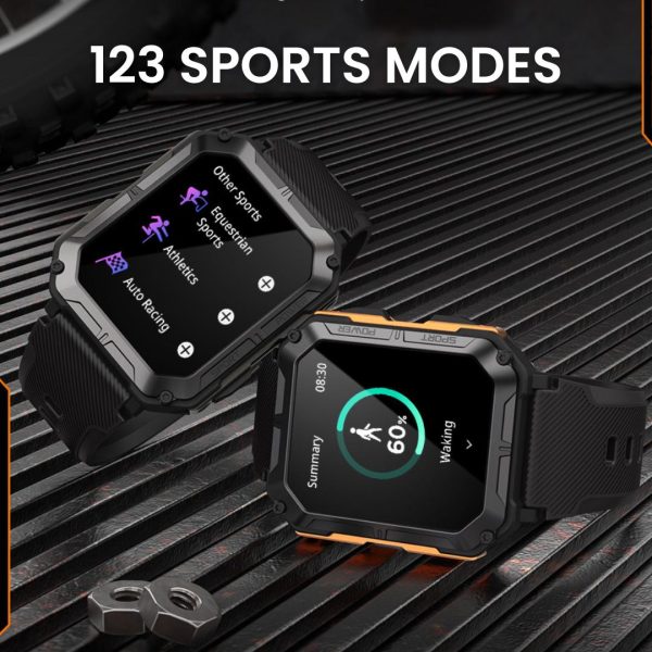 Titan Force Pro - Smart Fitness Tracker Smartwatch mit Herzfrequenzmonitor, GPS und wasserdichtem Design für Outdoor-Aktivitäten und den täglichen Gebrauch