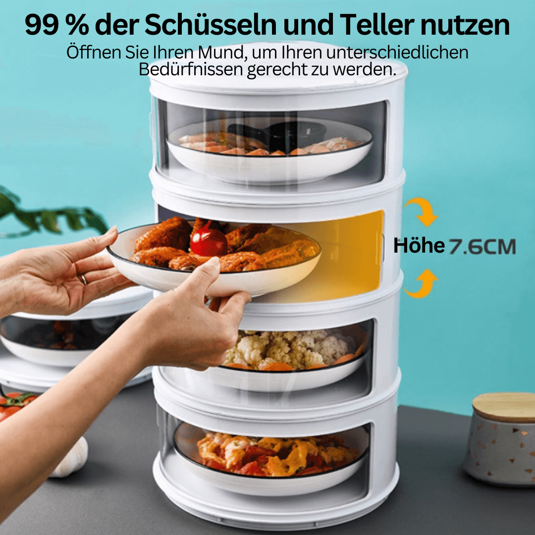 Stapelfähige Lebensmittelaufbewahrungsbox mit Deckel