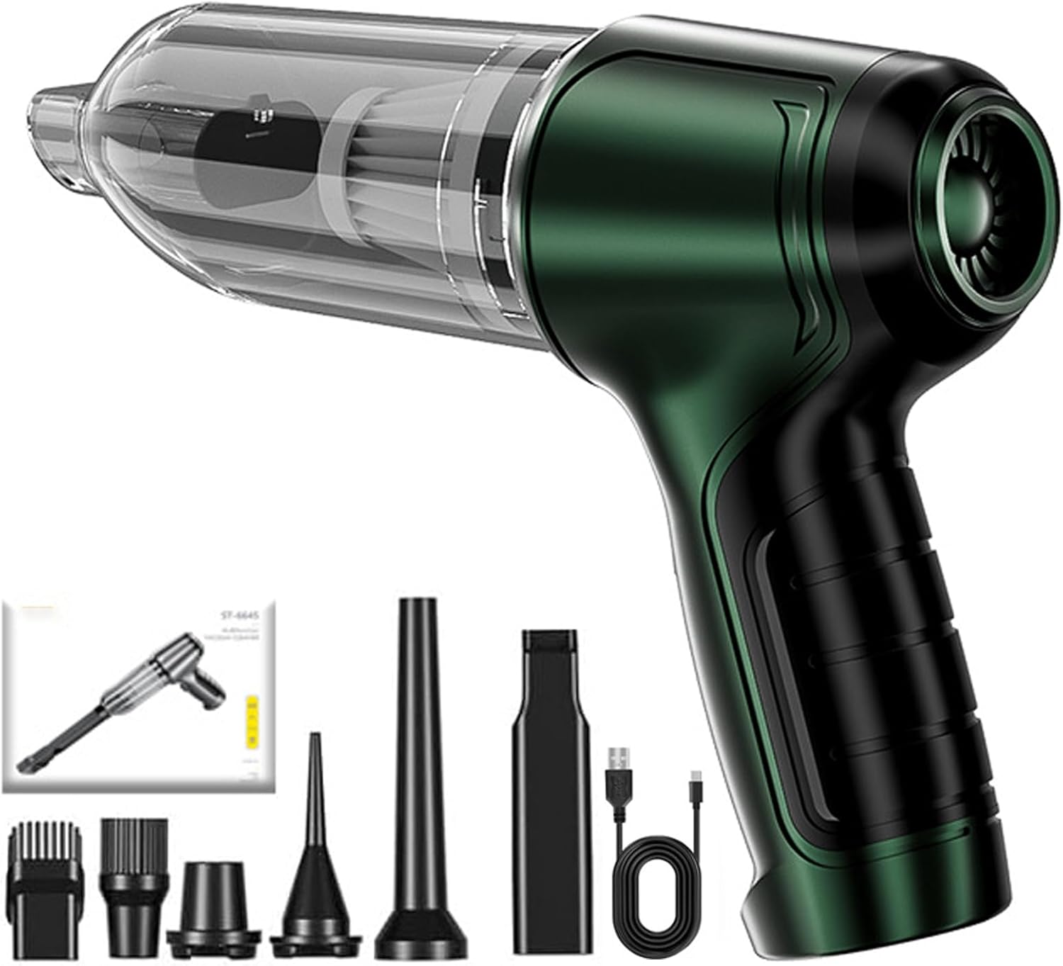 Kabelloser Staubsauger - 3 in 1 Tragbarer Handstaubsauger für Tastaturreinigung, im Freien und für Tierhaare