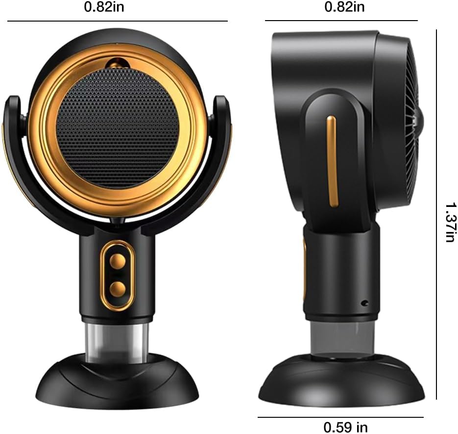 Tragbare Dunstabzugshaube USB, 2 Lüfterstufen, kabellos, Edelstahl-Mesh-Filter, kompakt & leicht