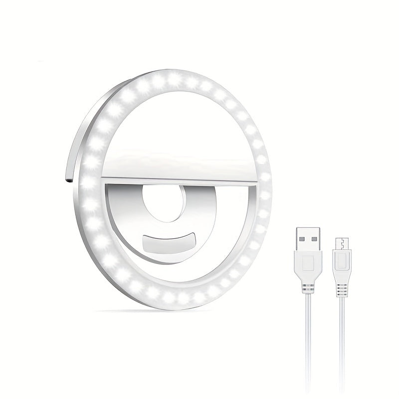 Lumi LED Selfie Ring Light – Tragbare Aufladbare Lampe für Smartphone und Computer