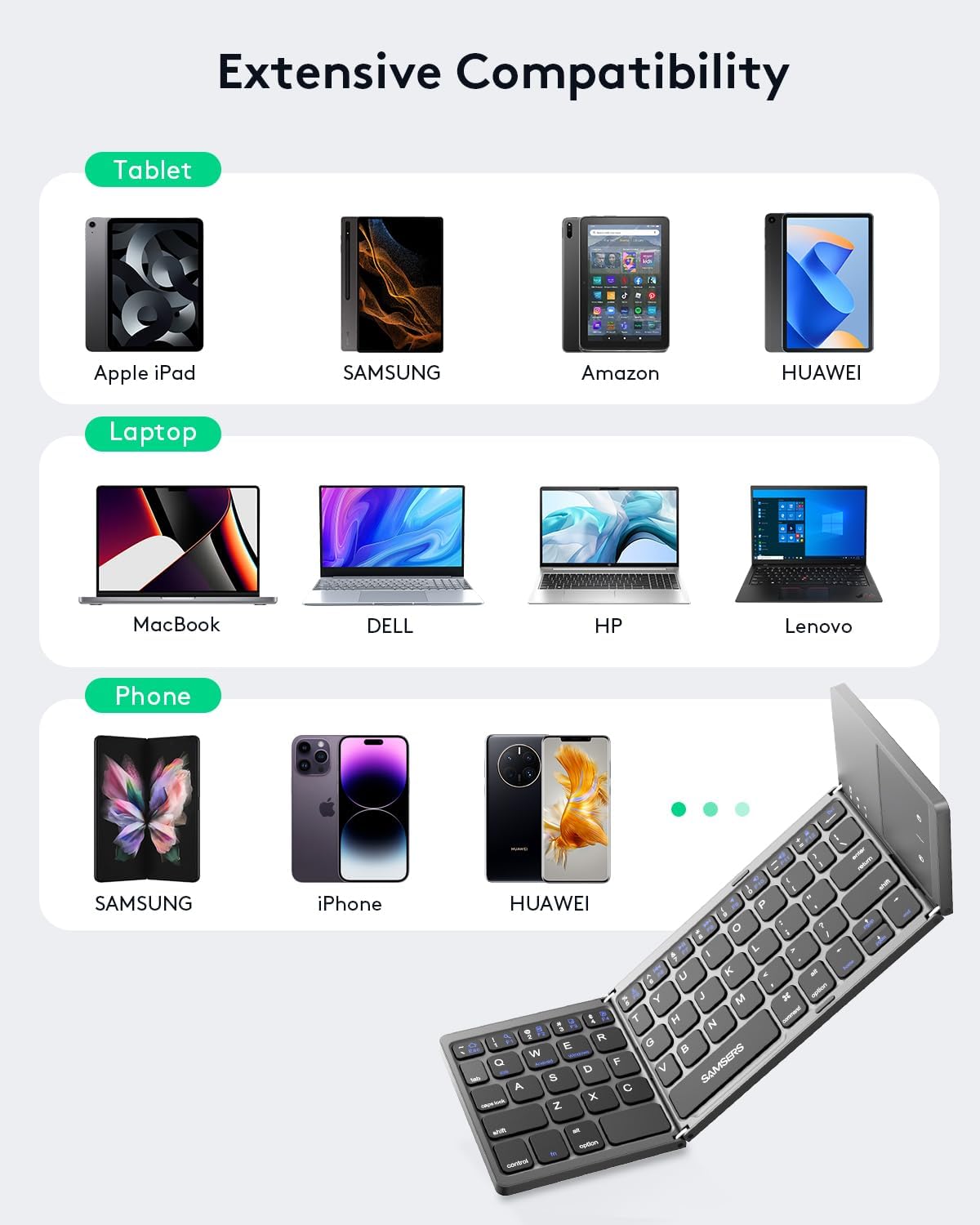 Zelara – Faltbare Bluetooth-Tastatur Mit Touchpad