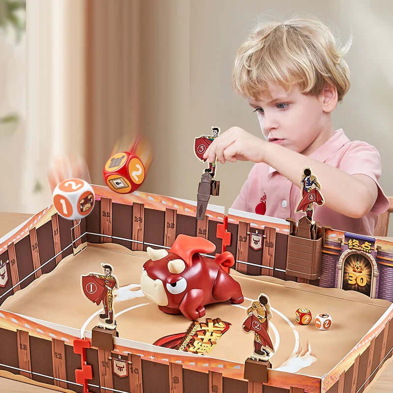 Familien-Brettspiel ToroDash - Actionreiches Stierkampf-Spiel