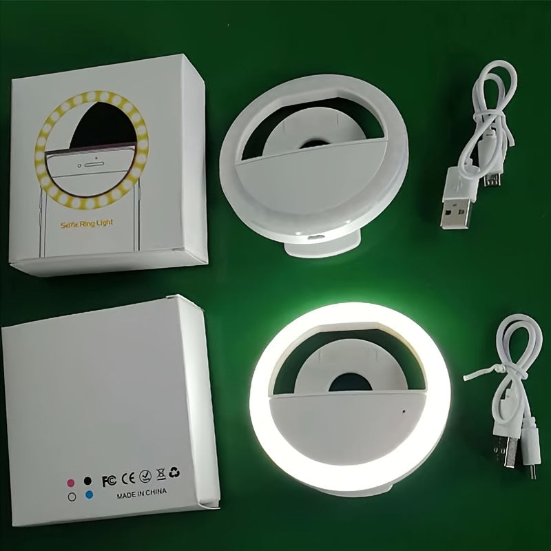 Lumi LED Selfie Ring Light – Tragbare Aufladbare Lampe für Smartphone und Computer