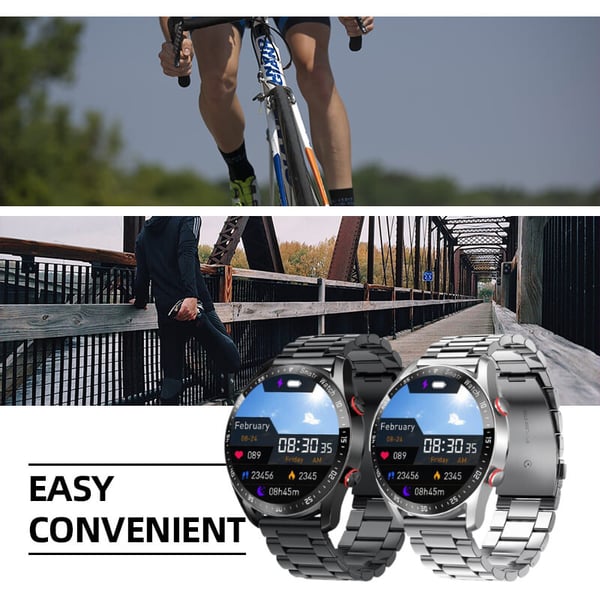 Multifunktionale Bluetooth Talk Casual Smartwatch Für Männer/Frauen