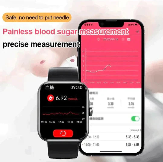 Beste Smartwatch mit Blutzuckermonitor - Nicht-invasives Glukoseüberwachungssystemgerät