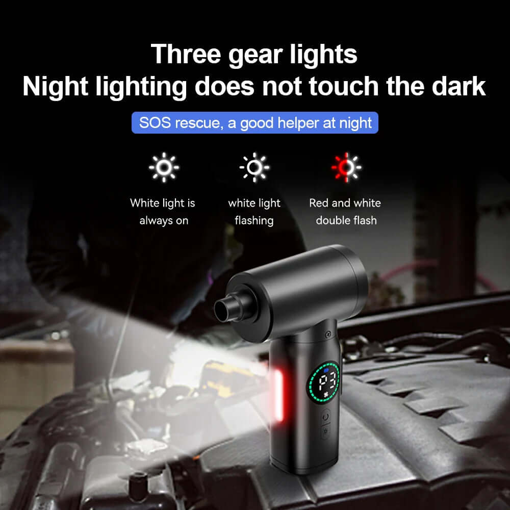 Zelara-in-1 Akku Druckluftreiniger & Staubsauger mit LED