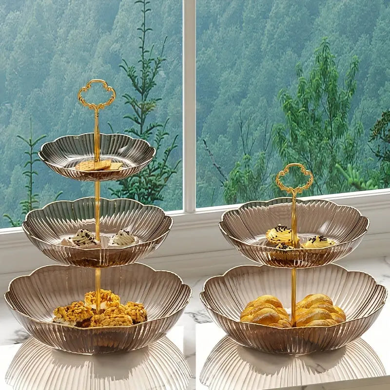 Mehrschichtiges Serviertablett für Obst