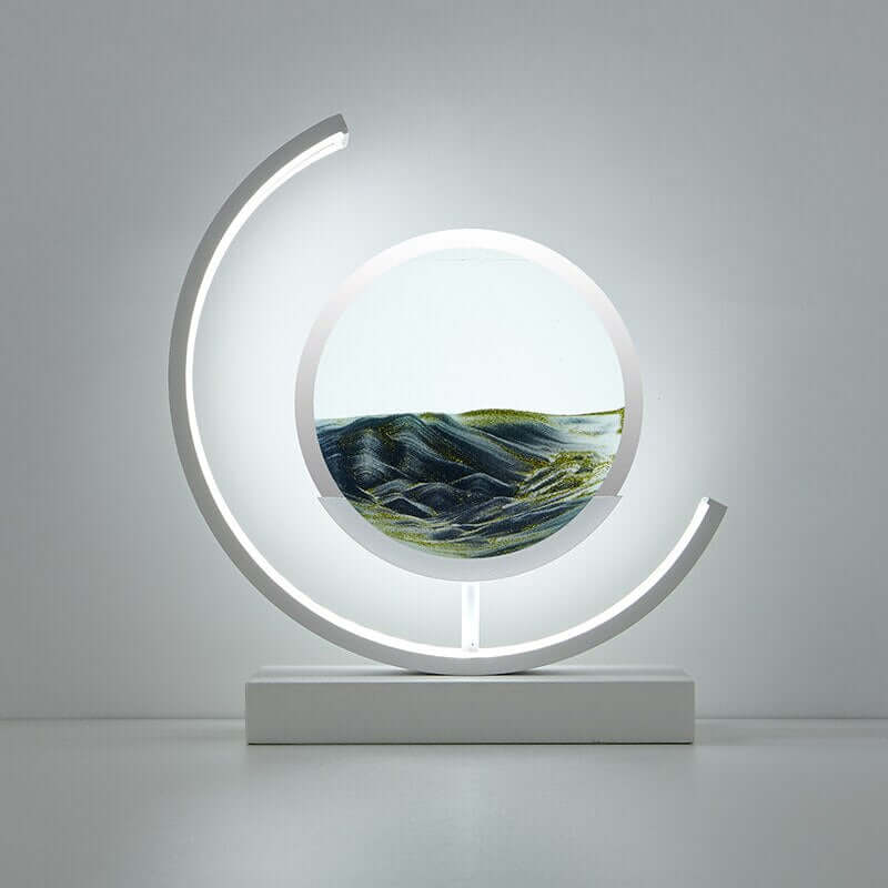 Zelara Sandbild Tischlampe - Dynamische Kunst