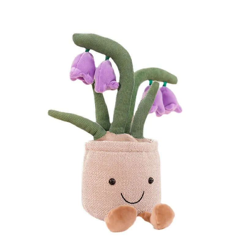 Kuschelige Blumen-Plüschfigur - Weicher Kissen-Begleiter