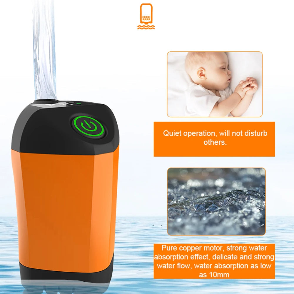 Tragbare elektrische Dusche für Outdoor-Camping mit Temperaturanzeige