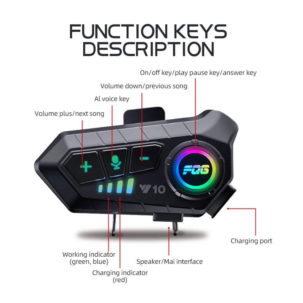 Motorrad Bluetooth-Ohrhörer
