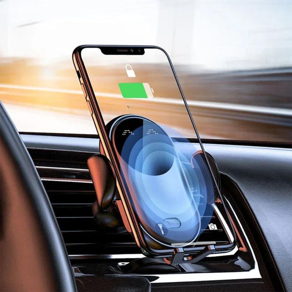 Zelara - Kabelloses Ladegerät und Handyhalter für alle Fahrten im Auto!