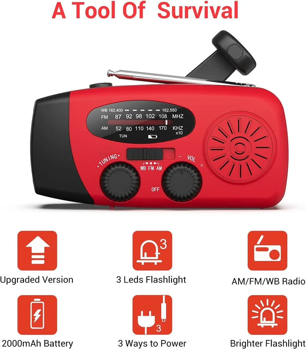LifeSaver Multifunktionales Aufziehradio