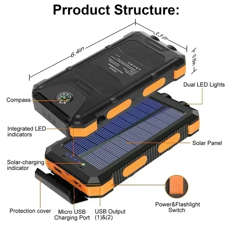 Tragbare Solar-Powerbank