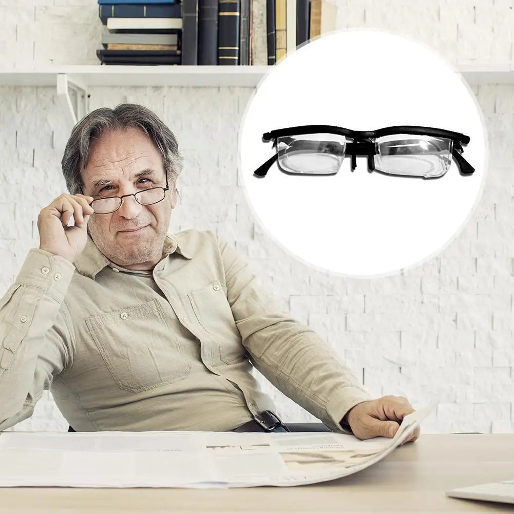 Verstellbare Fokussierbrille