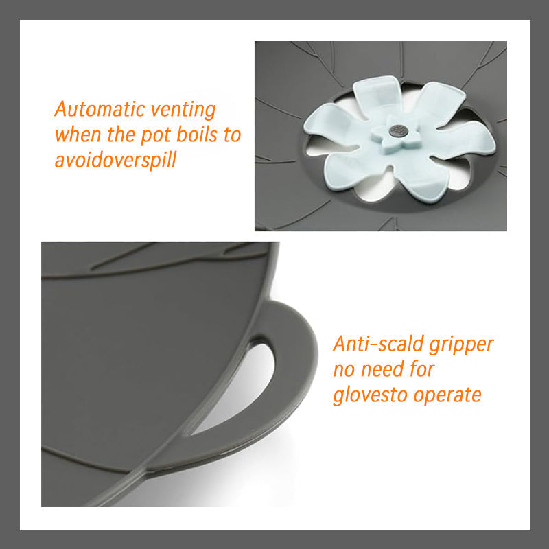 Silikonblumenförmiger Anti-Überlaufdeckel