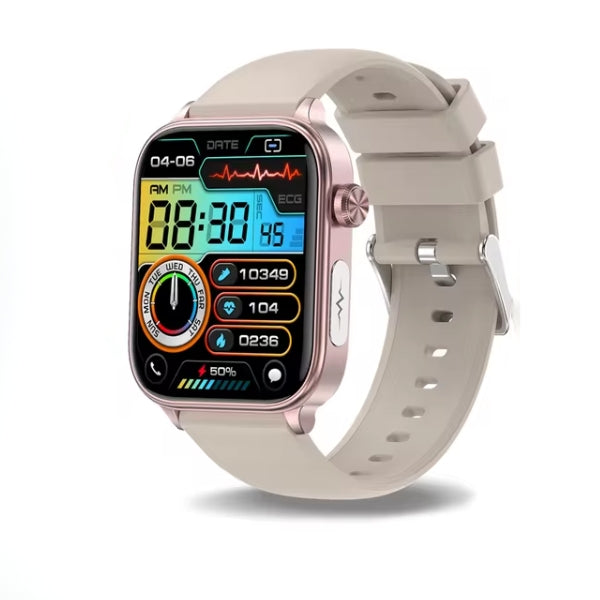 Fortgeschrittene Gesundheitsüberwachungs-Smartwatch – Glukose, Herzfrequenz und Blutdruck mit wasserdichtem Design