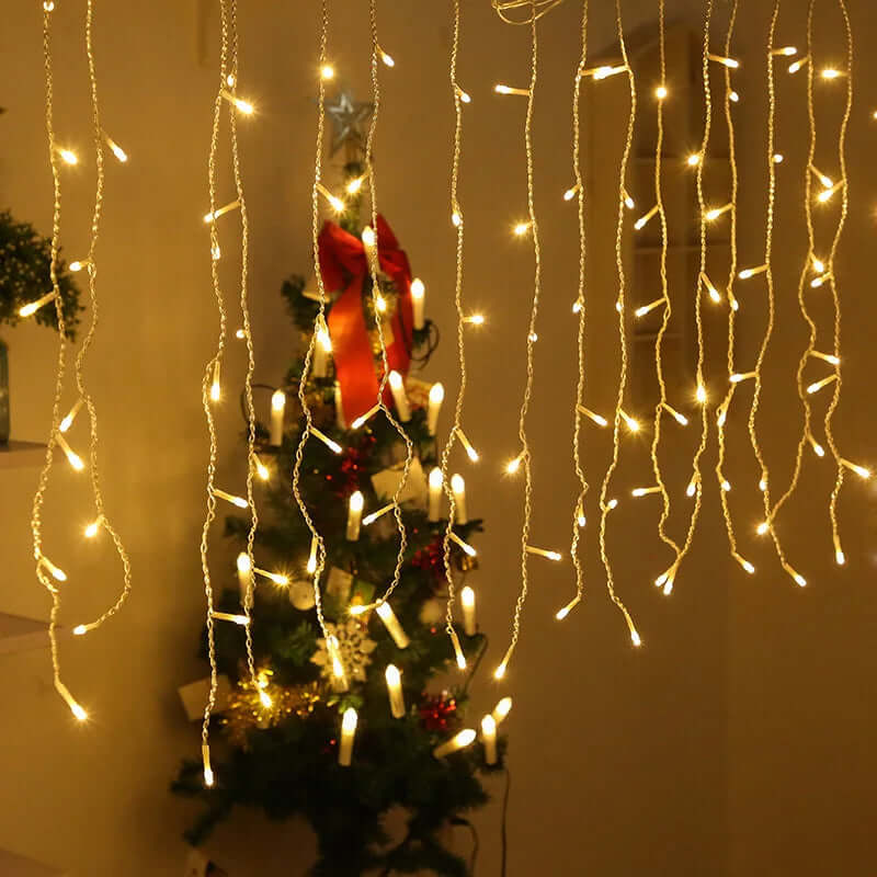 LED Eiszapfen Lichterkette 4,8m