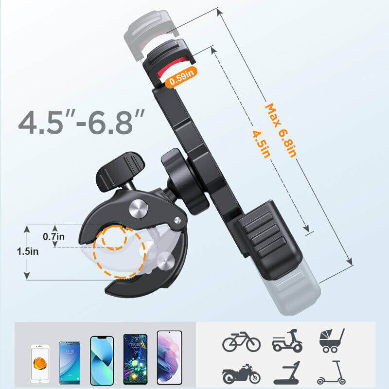 Zelara Fahrrad Smartphone Halter mit 360° Drehung