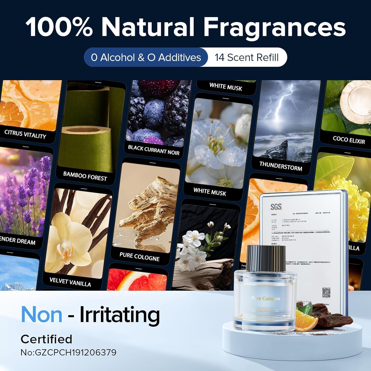 Smart Auto-Luftreiniger – Ultraschall Duftspender mit 17 natürlichen Düften