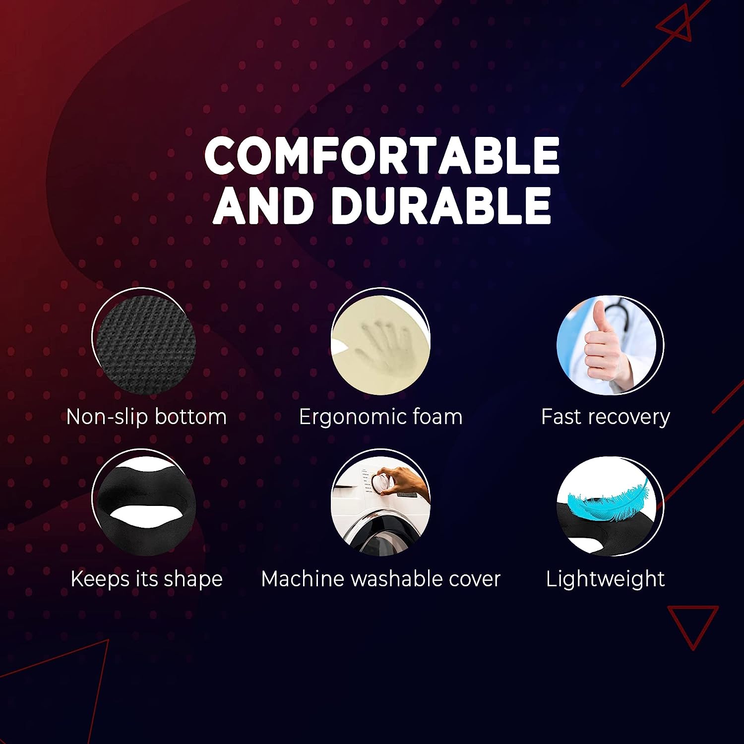 Ergonomisches viskoelastisches orthopädisches Kissen