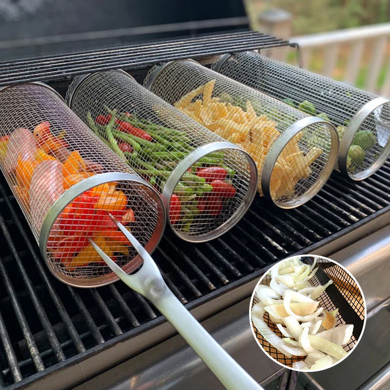 FlameMaster™ BBQ-Grillkorb | Perfekte Grillmomente | Antihaft & Spülmaschinengeeignet