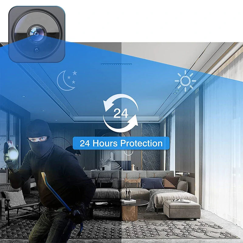 Mini AS02 Drahtlose WiFi Nachtsicht Sicherheitskamera – Kleine Infrarot Zuhause Überwachungskamera