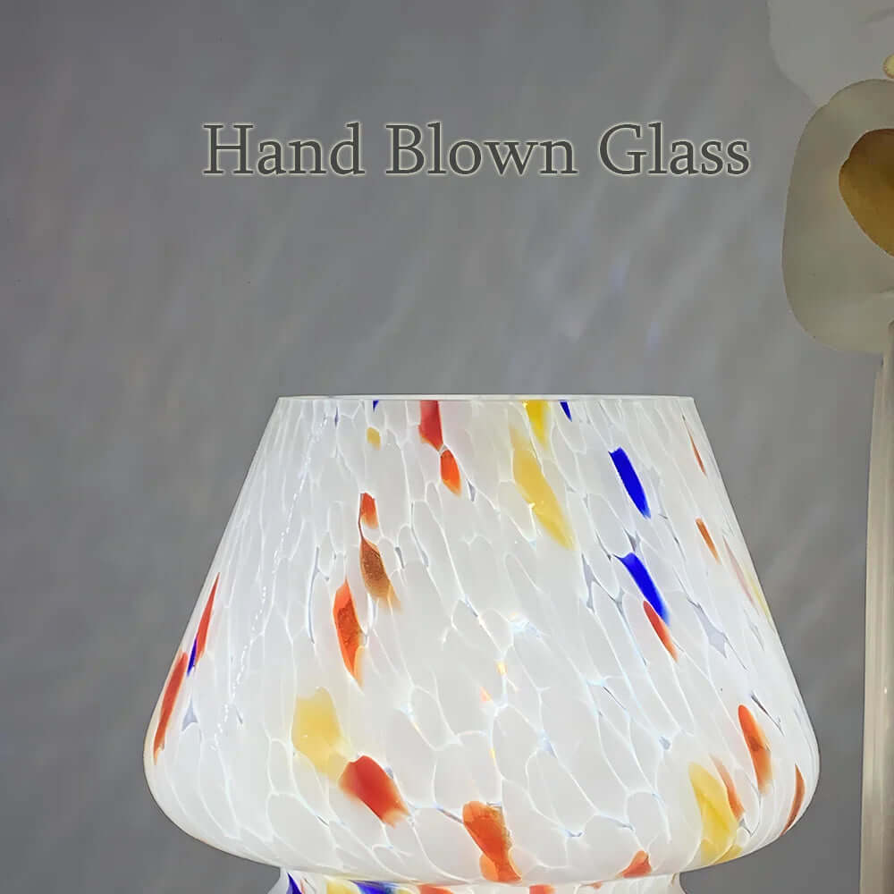 Zelara Pilzlampe aus Glas