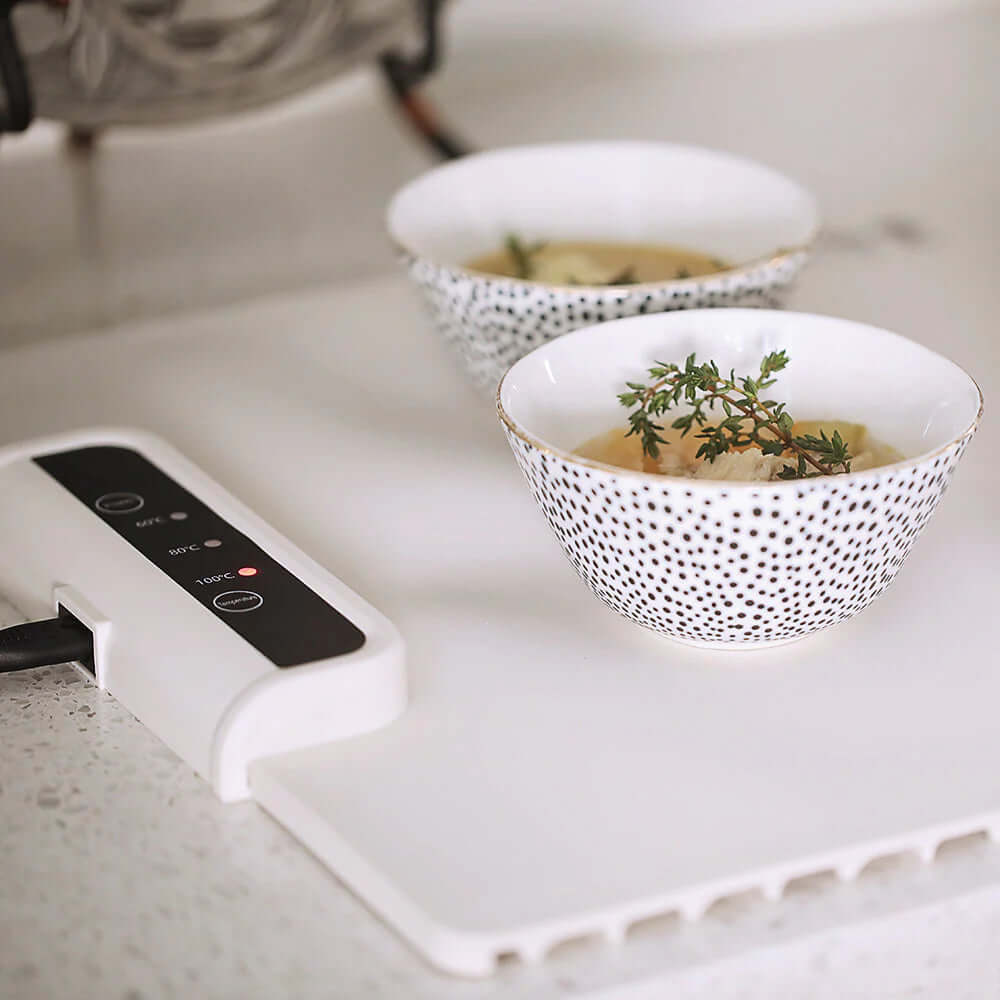 Faltbare Speisewärmematte - Elektrische Tellerwärmer