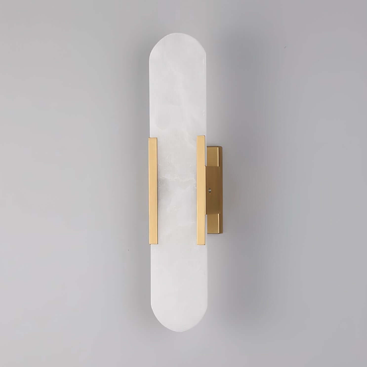 Langgestreckte Alabaster-Wandleuchte