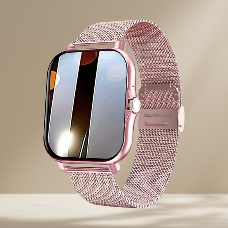 BellaFit Rose Gold Smartwatch – Fitness- & Gesundheitsüberwachung für moderne Frauen