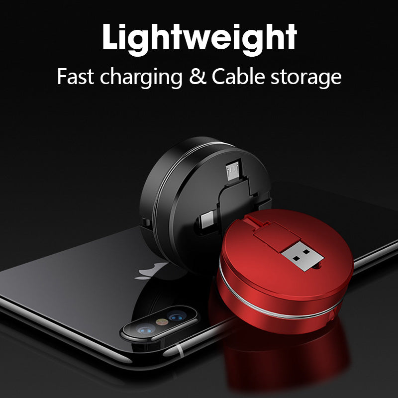 3-in-1 ausziehbares Ladekabel