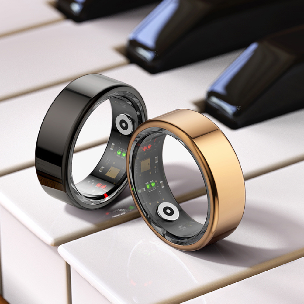 Premium Smart Ring Fitness- & Schlaftracker, wasserdicht IP68, GPS & Herzfrequenzmonitor