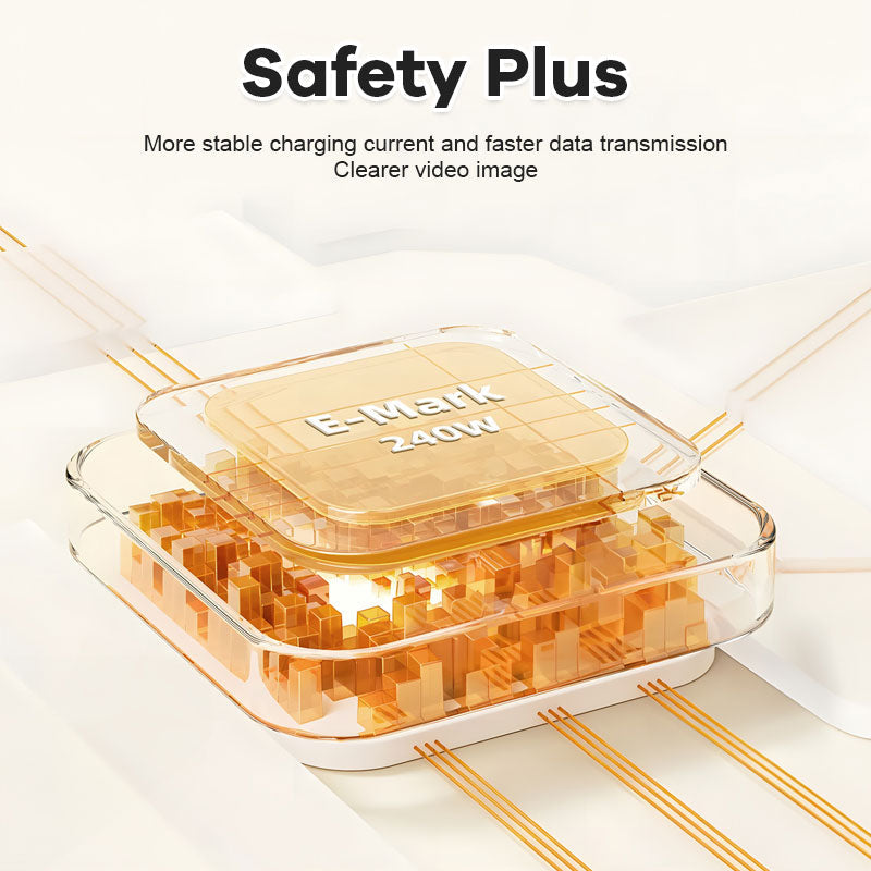 Vier-in-Eins Schnelllade-Datenkabel mit Atemlicht – Universelle Kompatibilität, 240W Schnellladung, Robuste Haltbarkeit