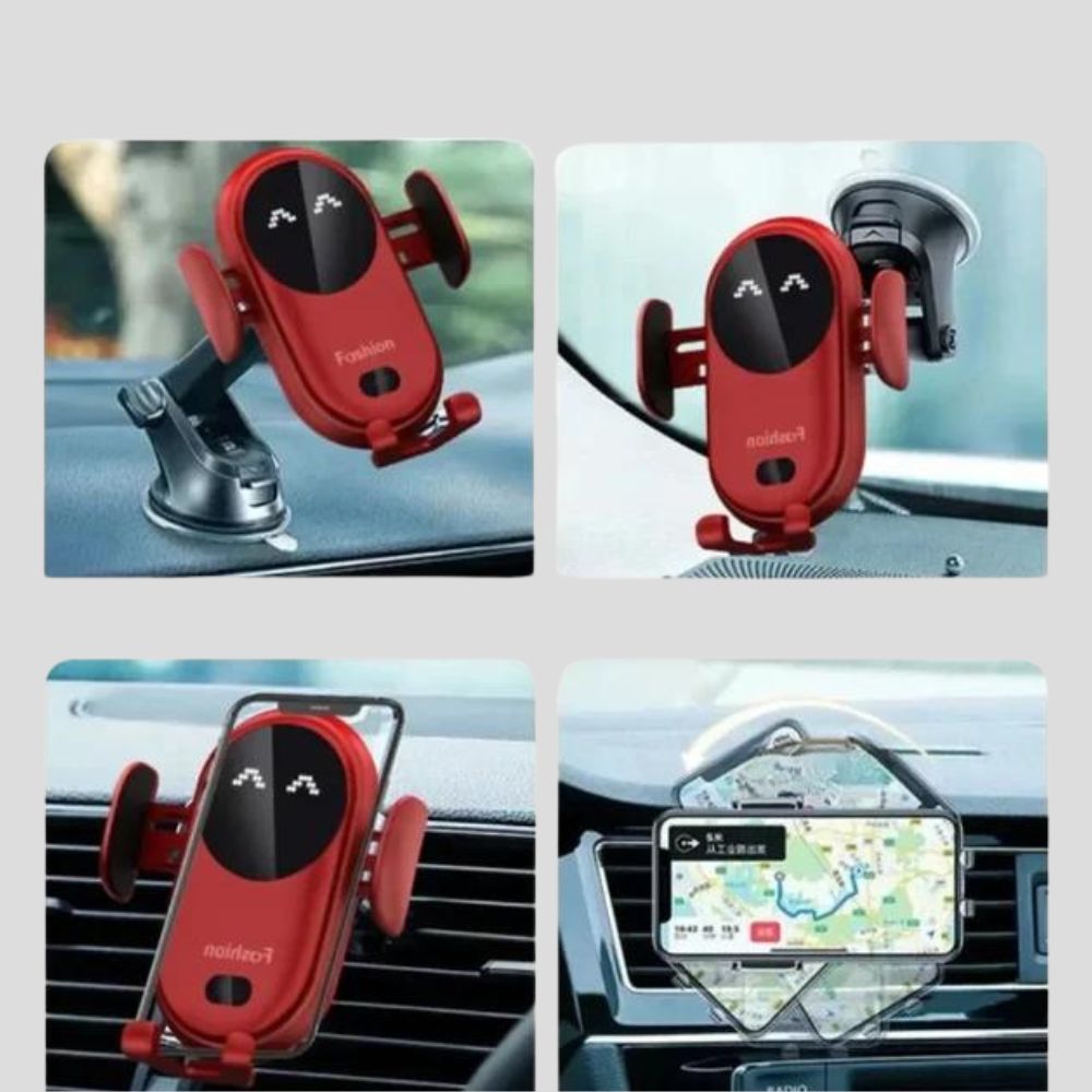 Zelara - Kabelloses Ladegerät und Handyhalter für alle Fahrten im Auto!
