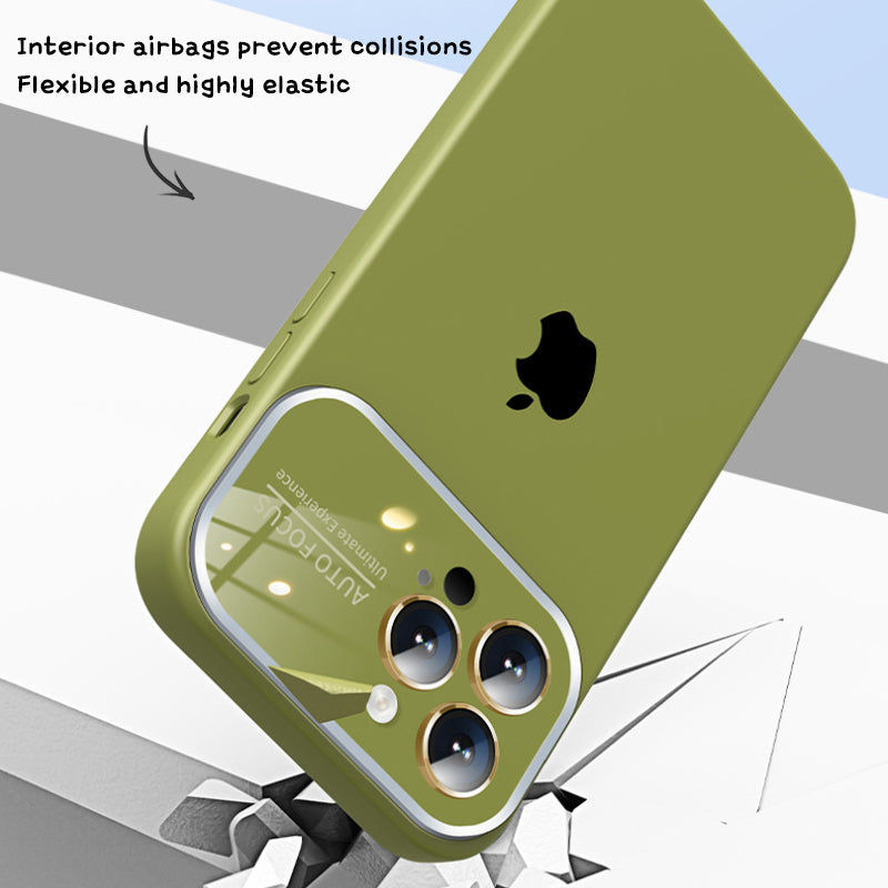 iPhone-Serie | Große Fenster Flüssigsilikon-Hülle