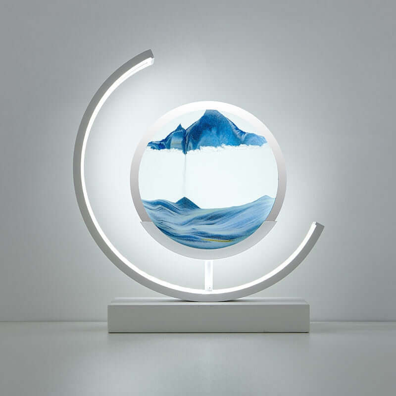 Zelara Sandbild Tischlampe - Dynamische Kunst