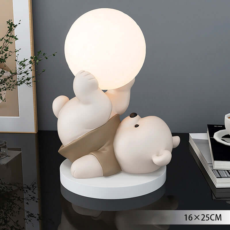 LED-Nachtlicht Teddybär Mondlampe
