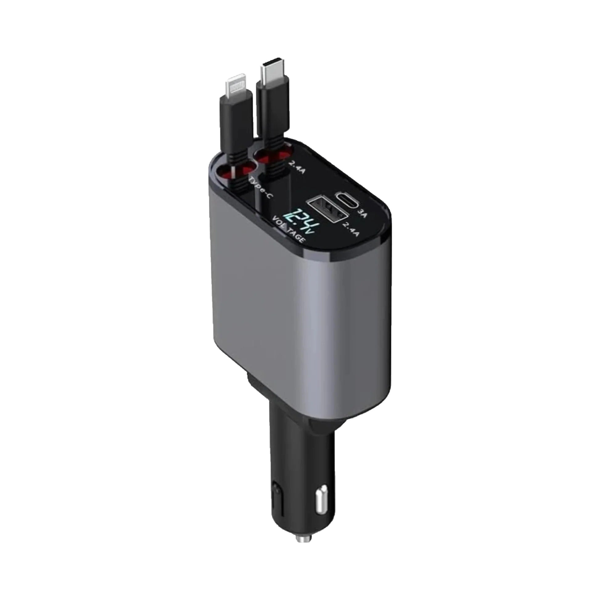Auto Multifunktionsladegerät: 4-in-1 Teleskop-Ladekabel