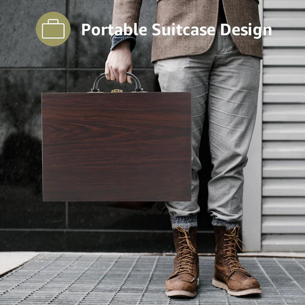 Vintage Plattenspieler Koffer-Stil mit Bluetooth & USB Digital Vinyl Konvertierung