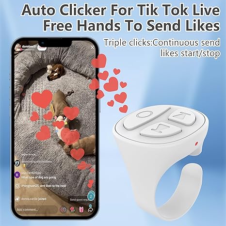 TikTok Scrollring Bluetooth Kamera Fernbedienung Scroller Ring Auto Klicken für Livestream