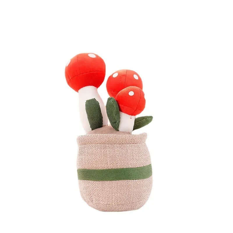 Kuschelige Blumen-Plüschfigur - Weicher Kissen-Begleiter