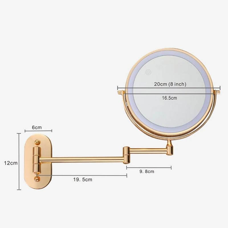 LED Kosmetikspiegel mit Vergrößerung