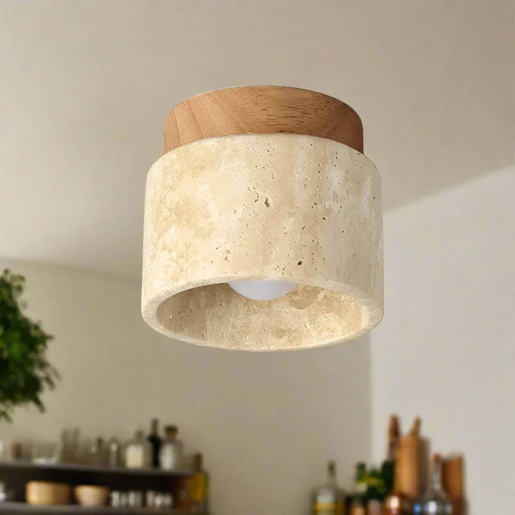 Kreative Japanische Deckenlampe im Creme-Stil