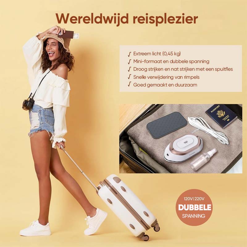 TravelPress – Reisebügeleisen mit Dualspannung